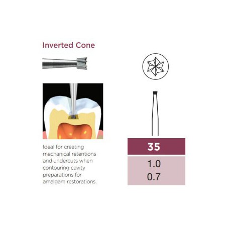Operative Carbide Bur, Inverted Cone, FG-010