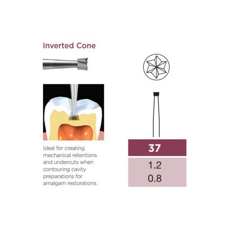 Operative Carbide Bur, Inverted Cone, FG-012