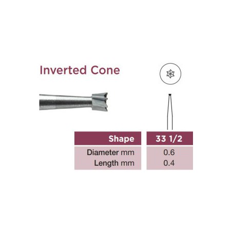 Operative Carbide Bur, Inverted Cone, RA-006