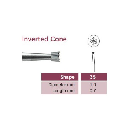 Operative Carbide Bur, Inverted Cone, RA-010