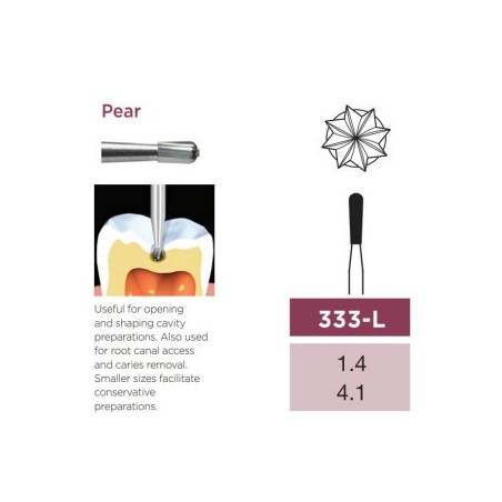 Operative Carbide Bur, Pear Long, FG-014