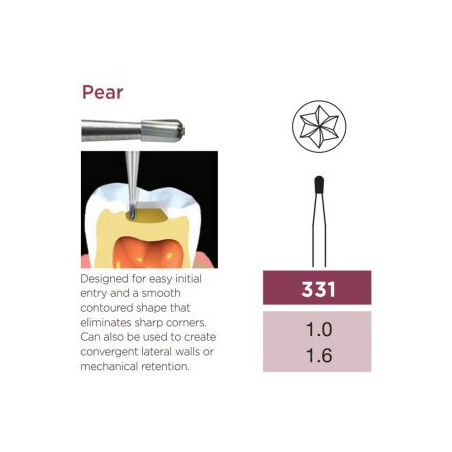 Operative Carbide Bur, Pear, RA-010