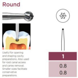 Operative Carbide Bur, Round, FG-008