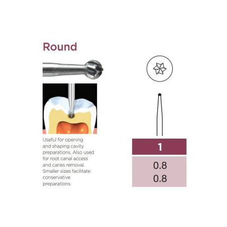 Operative Carbide Bur, Round, FG-008
