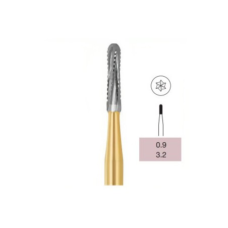 Operative Carbide Bur, Straight Dome End Fine Crosscut, FG-009