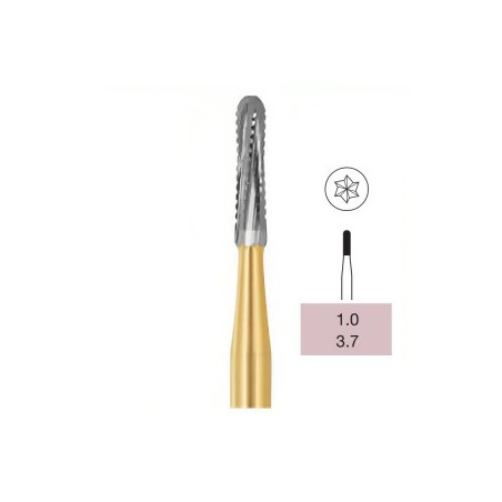 Operative Carbide Bur, Straight Dome End Fine Crosscut, FG-010