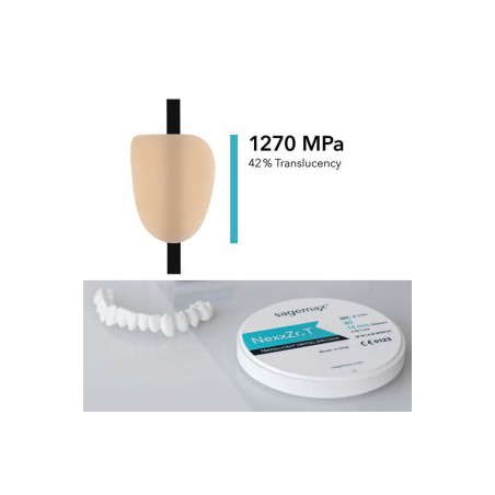 NexxZr T, A1, 98, 14mm, HT, Zirconia Disc Block