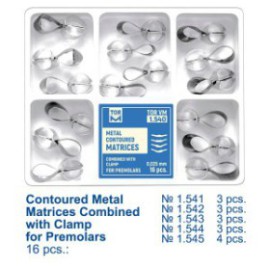 Metal Contact Matrices with Clamp for Premolars Kit