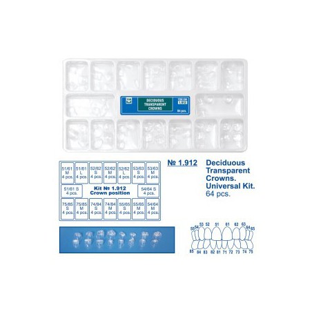 Deciduous Transparent Crowns Universal Kit