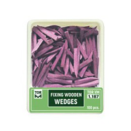 Fixing Wooden Wedges, Violet, Thick, Long