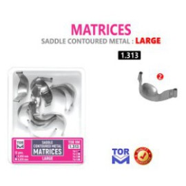 Saddle Contoured Metal Matrice, Large, Adjustable Central Part