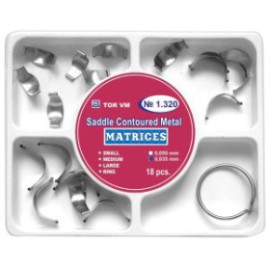 Saddle Contoured Metal Matrices Ring Kit/18