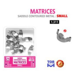 Saddle Contoured Metal Matrice, Small, Adjustable Central Part