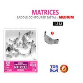 Saddle Contoured Metal Matrice, Medium, Standard