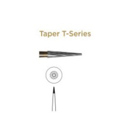 Trimming & Finishing Carbide Bur, Taper T-Series, FG-009, 12 Blades