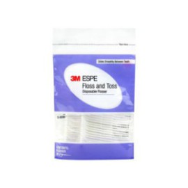 3M Floss N Toss Disposable Flossers 30/Package Resealable Bag 48Pk/Ca