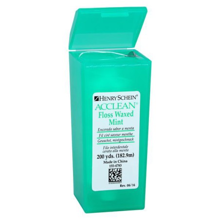 Acclean Floss Waxed 200 Yards Mint Ea