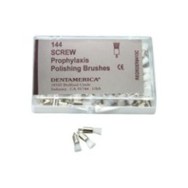 Tapered Prophy Brushes Screw Type White 144/Pk