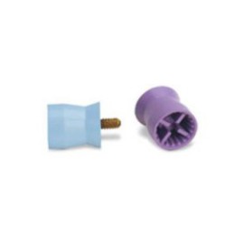 Petite Web Prophy Cups Soft Screw Type Purple Latex-Free Short 144/Pk