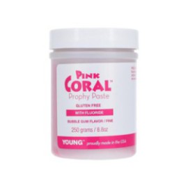 Coral Prophy Paste Fine Bubblegum With Fluoride 8.8 oz Jar 9oz/Jr