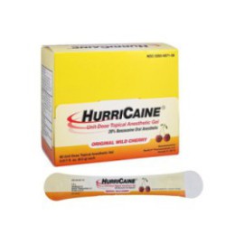 HurriCaine Topical Gel Unit-Dose Swabs Cherry Unit Dose 60/Bx