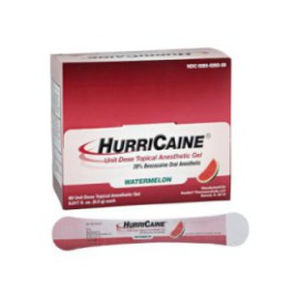 HurriCaine Topical Gel Unit-Dose Swabs Watermelon Unit Dose 60/Bx