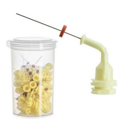 NaviTip, Apex Delivery Tips, 29G, Yellow, 21mm Length