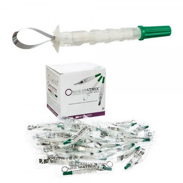 Omni-Matrix SS, Winged 6.5 mm 0.0015" (.038 mm) Green, PK/48