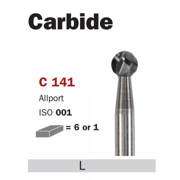 Carbide Bur, HP 021, Round ISO No. 001