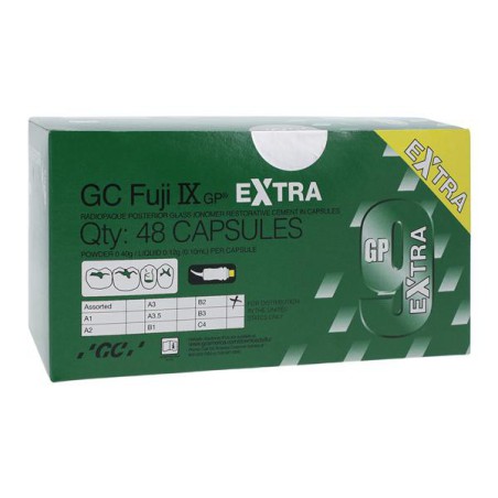 GC Fuji IX GP EXTRA Glass Ionomer Capsule B2 Refill 48/Bx