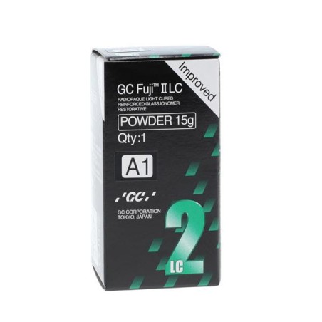 GC Fuji II LC Glass Ionomer Powder A1 Pedo Refill 15gm/Ea