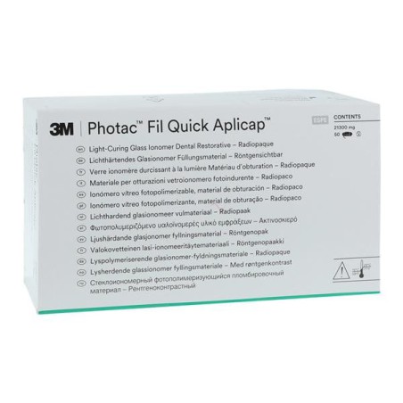 3M Photac Fil Quick Glass Ionomer Aplicap Capsule A3.5 Shade Refill 50/Bx