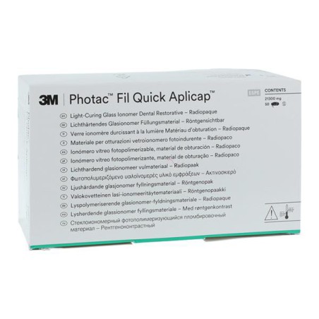 3M Photac Fil Quick Glass Ionomer Aplicap Capsule A3 Shade Refill 50/Bx