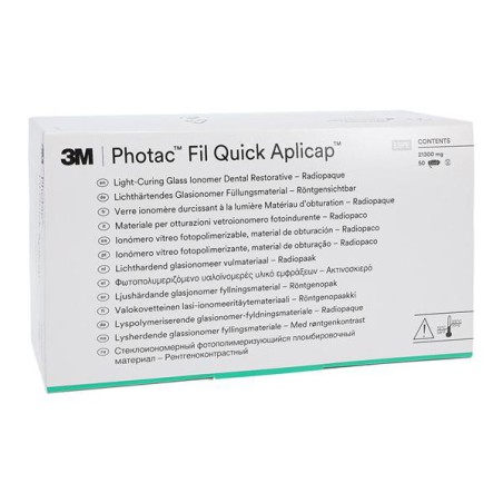 3M Photac Fil Quick Glass Ionomer Aplicap Capsule A2 Shade Refill 50/Bx