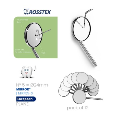 Dental Mirror No. 5, Plane, European, Single Side