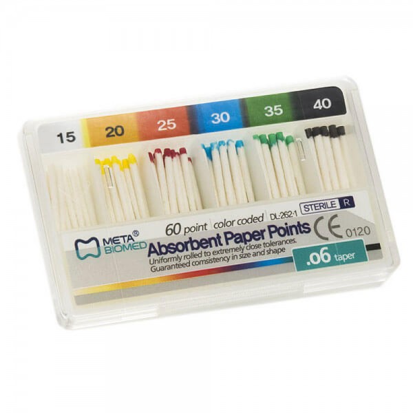 Absorbent Paper Points .06 Taper No. 15-40