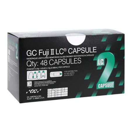 GC Fuji II LC Glass Ionomer Capsule A1 Pedo Refill 48/Bx