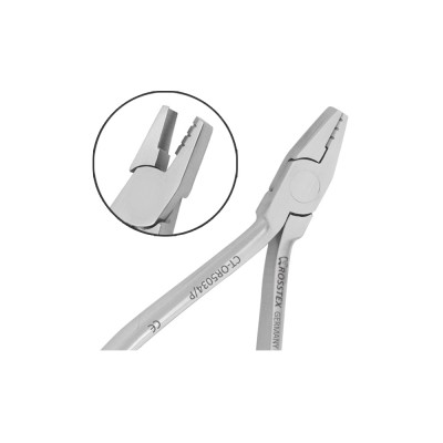 Orthodontic Pliers Hollow Chop Arch Forming with 3 Grooves, 12.0 cm