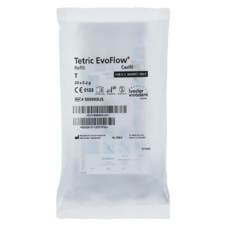 Tetric EvoFlow Flowable Composite Transparent Cavifil Refill 20/Bx