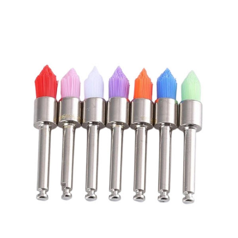 Prophy Brush, Pointed, Latch Type, Colored