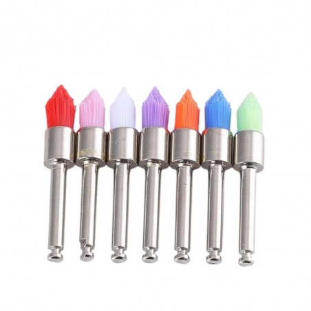 Prophy Brush, Pointed, Latch Type, Colored