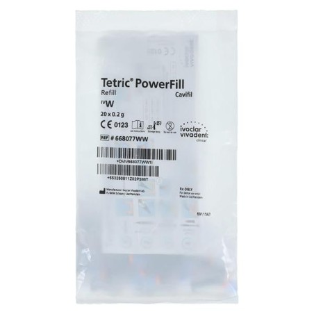 Tetric PowerFill Bulk Fill Composite IVW Cavifil Refill 20/Pk