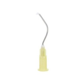 Stat-Flo Prebent Infusor Brush Tips Yellow 19 Gauge 500/Pk