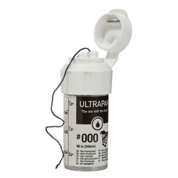 Ultrapak, 100% Cotton, Knitted Retraction Cord, Size No. 000