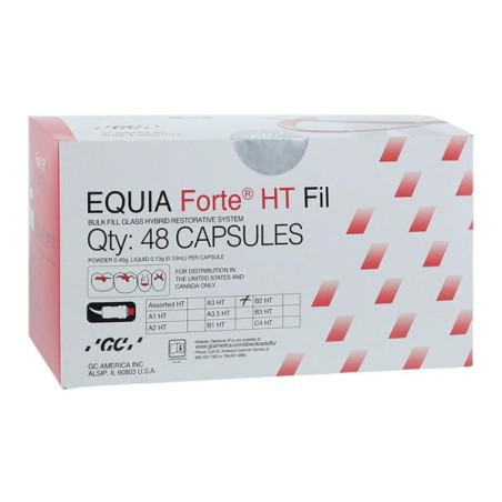 Equia Forte HT Glass Ionomer Capsule A3 Refill 48/Pk