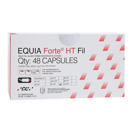 Equia Forte HT Glass Ionomer Capsule B1 Refill 48/Pk