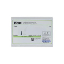 PCR Curved Tube & Plug Clear 100/Pk