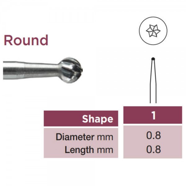 Operative Carbide Bur, Round, RA-008