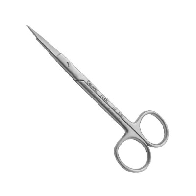 Surgical Scissor Goldmann-Fox, 13.0 cm, Straight/Serrated