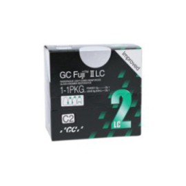 GC Fuji II LC Glass Ionomer Powder / Liquid C2 1:1 Package Ea